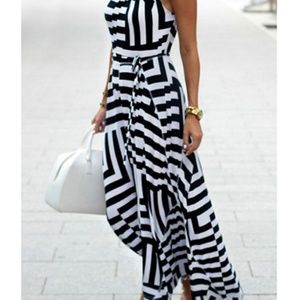 Striped maxi dress